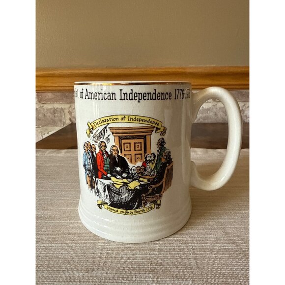 Lord Nelson Pottery Bicentennial of American Independance Mug 1776-1976 England - Picture 5 of 15